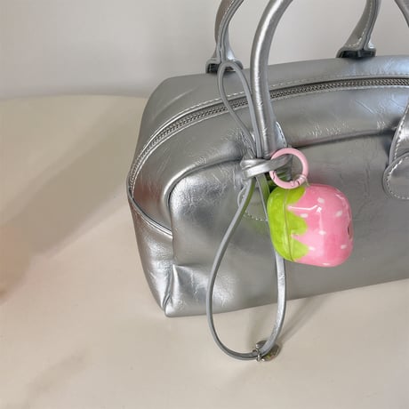 韓国風 Airpods4ケース イチゴ柄 Airpods3/Pro2ケース airpodspro2カバー  ストラップ/リング 大人可愛い[M5273]