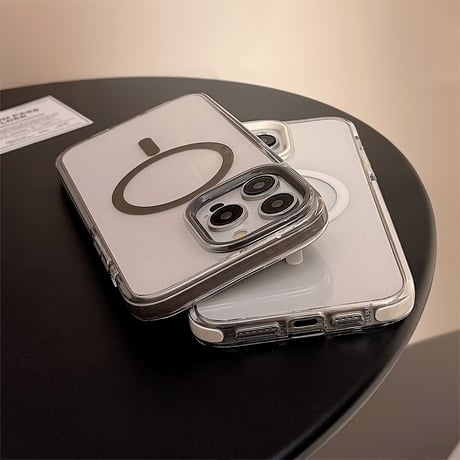 Magsafe対応 クリアiPhone15promax/15proケース 黄ばまない iPhone14promax/13/12/11カバー シンプル風 丈夫 [M4490]