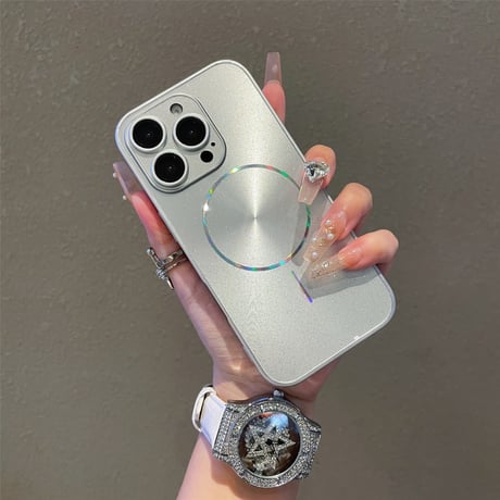 キラキラ iPhone16Pro/16plusケース 耐衝撃 Magsafe対応 iPhone15promax/14/13proカバー 高級感 全面保護 贅沢 存在感抜群[M5411]