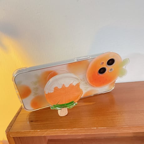 アイスバー スマホグリップ 果物アイスキャンディー ポップスタンド 可愛い スマホソケット  オシャレ 涼しい感じ スタンド機能 落下防止 夏におすすめ[M1750]