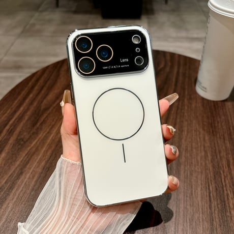 耐衝撃耐久性 iPhone17pro/16promaxカバー レンズ保護 Magsafe対応 iPhone15pro/14/13カバー 丈夫 高級感 [M5372]
