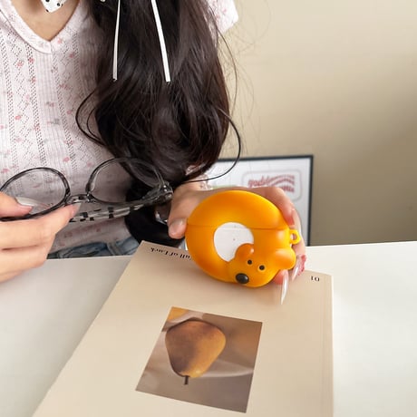 ベーグル Airpods4ケース 食べ物 エアポッズ3/Pro2ケース airpodspro2カバー かわいいキーチェーン ギフトにおすすめ[M5564]