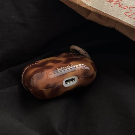 【Airpods 4】べっ甲 Airpods3/2ケース 艶感 airpodspro2/1カバー リング付き おしゃれ ギフトに最適[4402]