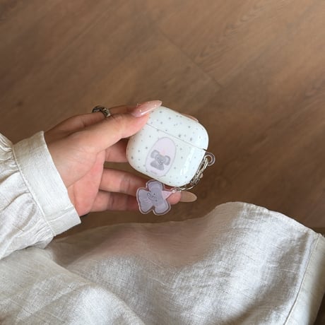象 Airpods Pro3ケース かわいい Airpods4/3カバー pro2/pro1 リング/キーホルダー ギフトにおすすめ[M6327]