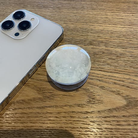 大理石調 ガラス スマホグリップスタンド  かわいいオシャレ 粘着タイプ 個性ファッション 全機種対応 ギフトにおすすめ[M2600]