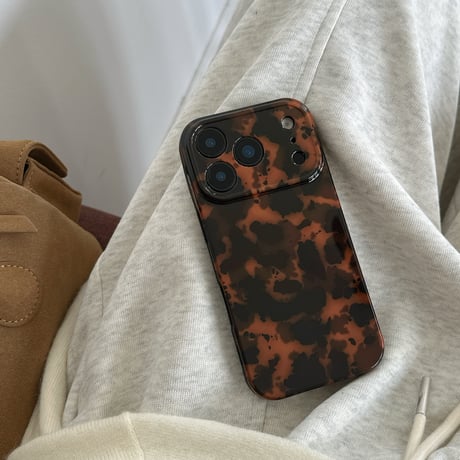 琥珀柄 iPhone17Pro/17ケース べっ甲柄 iPhone17Promax/17Airカバー カメラ保護  おしゃれ トレンド[M5702]