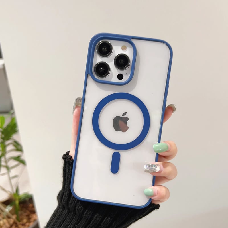 【純正ケース付き】iPhone 15 ブルー ＋MagSafeクリアケース 純正ケース付き】iPhone 15 ブルー ＋MagSafeクリアケース