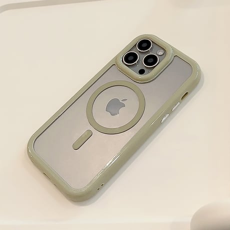 淡色Magsafe対応 iPhone15/15plus/15proケース くすみカラー iPhone14pro/13/12proカバー  頑丈 耐久性あり[M3955]