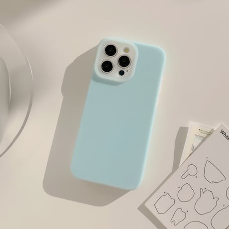 淡色系 iPhone15Pro/15ケース シリコン製 iPhone14Pro/13/12カバー 手さわりいい 丈夫 包装BOX付[M4502]