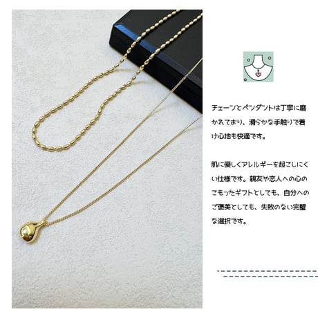 二連ネックレス 高級感  オシャレ 肌に優しい  通勤 日常 デート 成人式 結婚式 誕生日  エレガント ギフト[M6041]