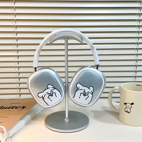 可愛い AirPodsMax専用ケース 犬ちゃん エアーポッズ マックス専用カバー お揃いクリアケース ギフトに最適[M4240]