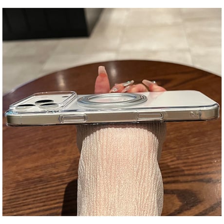 高透明 iPhone17pro/16promaxケース MagSafeリングスタンド iPhone15/14pro/13promax/12ケース シンプル 黄ばまない 高機能[M4100]