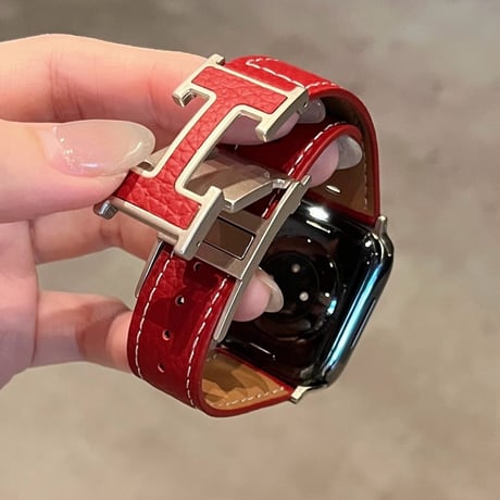 マグネット式  アップルウォッチバンド レザー シック AppleWatch S11/10 バンド 高級感 Ultra series8 7 6 5 4  3 2 SE SE2 おしゃれ[M6175]