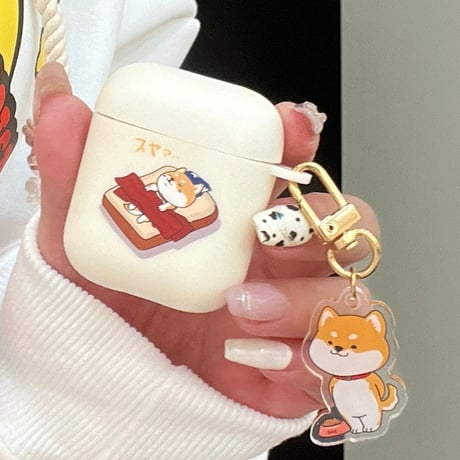 柴犬/猫 Airpods 4ケース チェーン付 かわいい Airpods3/Pro2ケース airpodsproカバー プレゼントにおすすめ[M5071]
