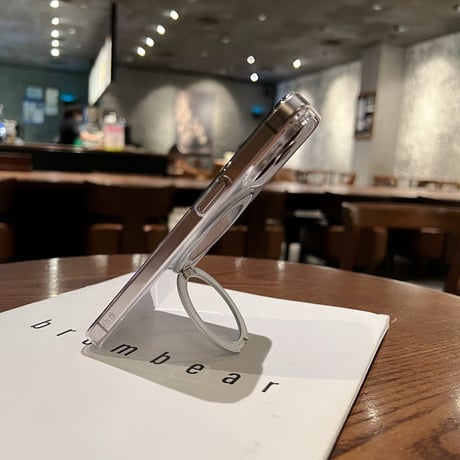 高透明 iPhone17pro/16promaxケース MagSafeリングスタンド iPhone15/14pro/13promax/12ケース シンプル 黄ばまない 高機能[M4100]