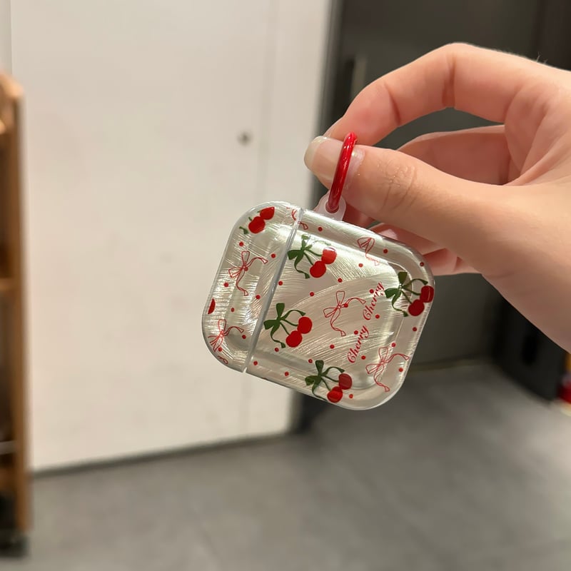 Airpods 4ケース サクランボ 女の子 めっちゃ可愛い AirpodsPro2/Pro1