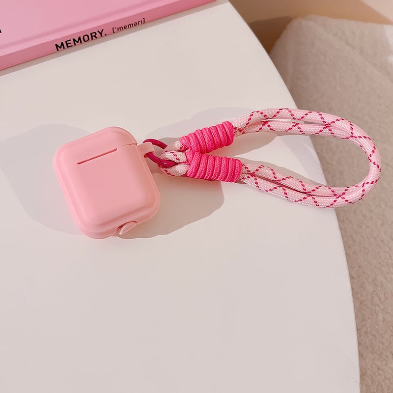 Airpods 4】ストラップ付 AirpodsPro2ケース シンプル風 airpod