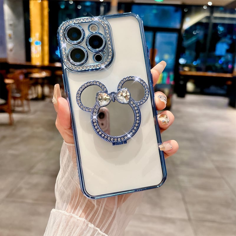 ミラー iphone17pro/17Airケース ジュエリー スタンド付 iPhone16pr