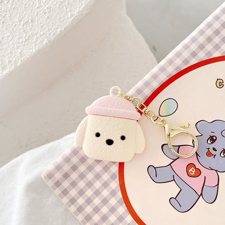 かわいいクマさん AirTag ケース  人気おすすめ bear エアタグカバー 高品質ソフトケース  キーホルダー付 紛失防止M520