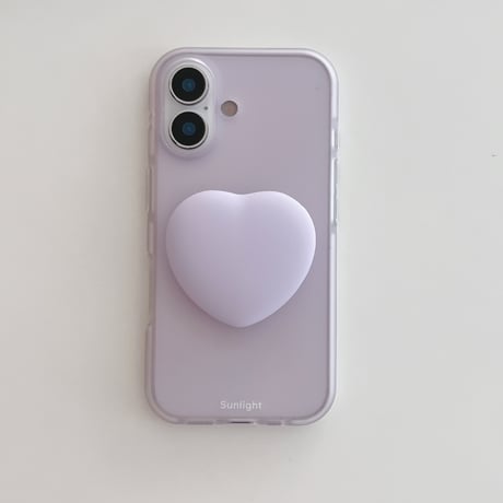 パステルカラー iPhone17/17Proケース ハートグリップ iPhone16Pro/15pro/14ProMaxケース マット 指紋防止[M6476]