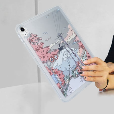 富士山 iPad pro 11インチ(第4/3世代)ケース IPAD AIR 10.9/10.5インチ クリア iPadmini6カバー  シンプル 耐衝撃加工 軽量頑丈[M3183]