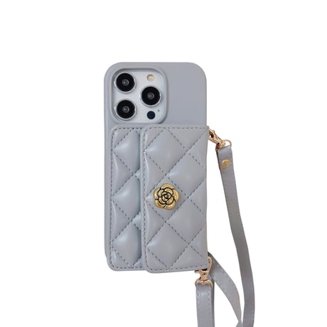 カード収納/小銭入れ iPhone15/15proケース レザー アイフォン13/12/11proケース ストラップ 高品質 有名人愛用[M3502]