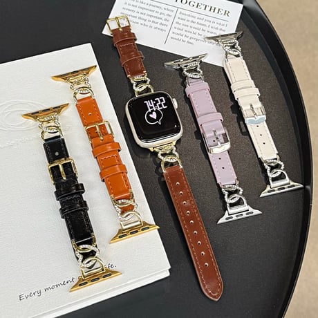 レザー Applewatchベルト ジュエリーハート アップルウォッチバンド 高品質 Ultra3/2/1 Series 10/9/8 SE3/2/1 おしゃれ[M5657]