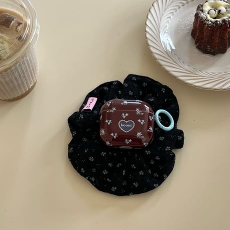 花柄 Airpods 4ケース ヨーロッパ風 Airpods3/2カバー Airpodspro2/pro リング/リボンキーチェーン エレガント[M4876]