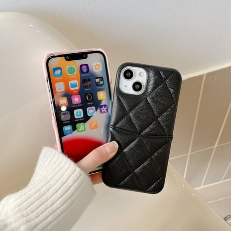 革製iCカード入れ iphone14pro/14plusケース 高品質 アイフォン13/12/11カバー 高級感 セレブ愛用 おしゃれ シンプル[M2350]