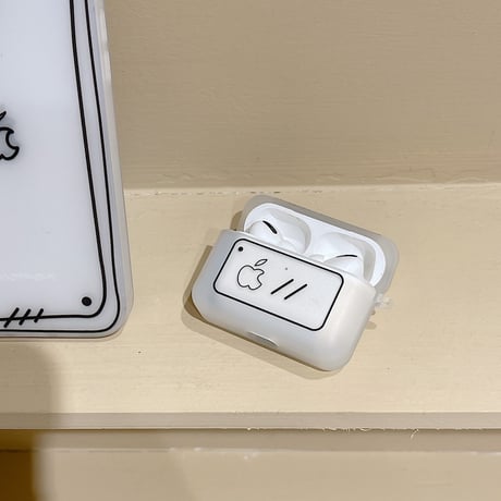 手書きアップル airpodsケース  第三世代対応 マット 高品質 airpodsproカバー    取り外しが簡単 ファッション 面白い [M1624]