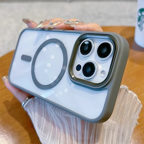 iPhone16Pro/16ProMaxケース MagSafe 耐衝撃 透明 iPhone15pro/14promax/13/12カバー 黄ばまない 高品質[M4674]