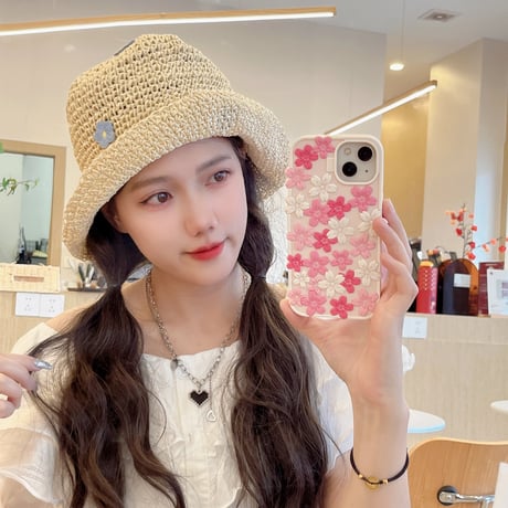 桜花 iPhone16pro/16ケース  ピンク iPhone15pro/14/13promaxカバー 大人可愛い 丈夫 女子力高い[M5288]