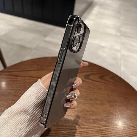 黄ばまないクリアiPhone15pro/15promaxケース 薄型軽量  高透明感 iPhone14/13/12対応 定番 お揃い[M3546]