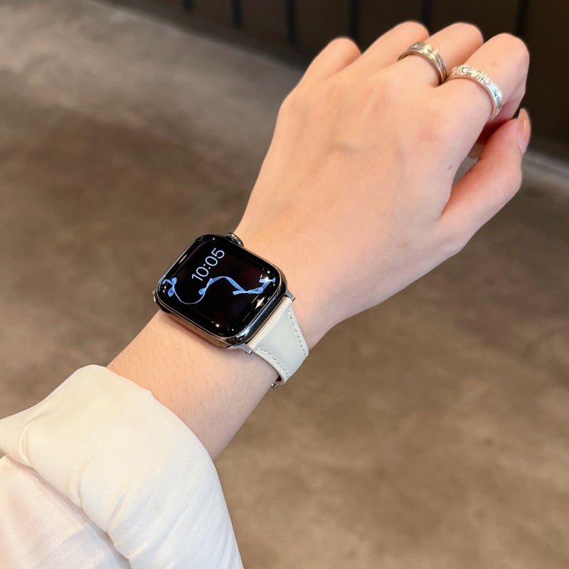 マグネット式 Apple watchバンド クローバー レザー アップルウォッチ