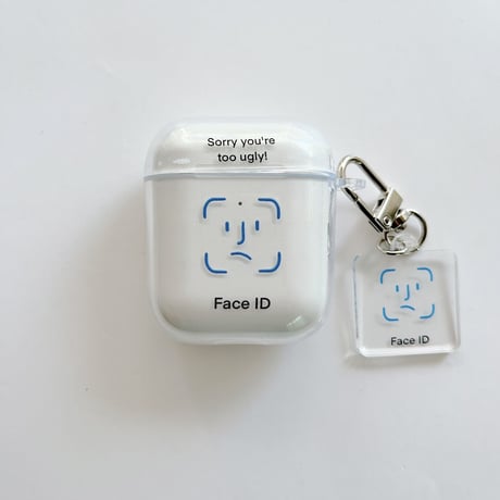 【Airpods 4】顔認証Face ID  airpodspro3/2ケース  同系小物付き クリア airpodsproカバー    かわいい 個性 男女兼用[M1609]