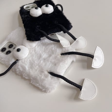 お揃いモンスター iphone14/13promaxケース  面白い 柔らか iphone12/11カバー  秋冬人気アイテム キュート おすすめ[M2253]