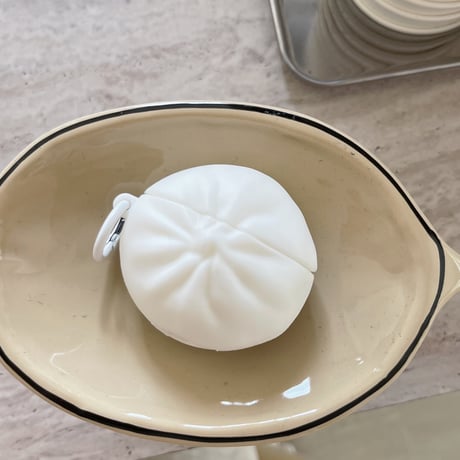 まんじゅう Airpods4ケース ギフトにおすすめ AirpodsPro2ケース airpods3/2カバー リング付き 面白い 食べ物デザイン[M5387]