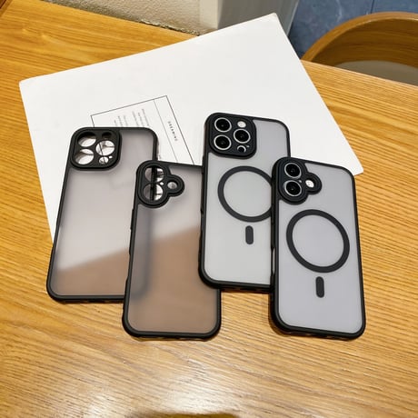 指紋防止 iPhone16Pro/16Promaxケース MagSafe対応 iPhone15Pro/14Pro/13カバー シンプル マット [M4581]