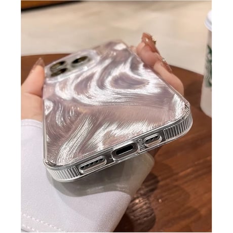 キラキラ iPhone15/15proケース オシャレ iphone14/13/12proカバー きれい シック 女子力アップ[M3886]