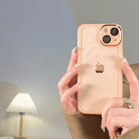 シンプル系 iphone14/14promaxケース  金属カメラレンズ枠 iphone12pro/11カバー  高品質  マット 頑丈[M1814]