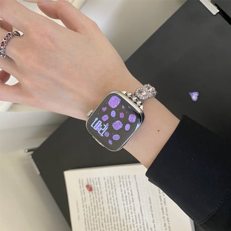キラキラダイヤ AppleWatchバンド 綺麗 金属 アップルウォッチバンド Series10/9 Ultra series8 7 6  2 SE SE2 高品質 セレブ愛用[M5644]