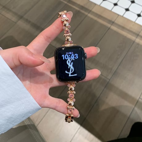 高級感ダイヤ AppleWatchバンド おしゃれ金属 アップルウォッチバンド Series10/9 Ultra series8 7 6 5 4  3 2 SE SE2 高品質 人気[M5319]
