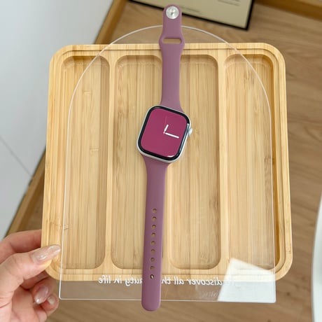 シリコン AppleWatchバンド シンプル風 シック Series11/10/9 Ultra series8 7 6 5  SE アップルウォッチベルト 使いやすい[M6511]