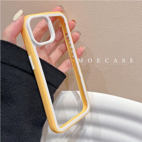 バンパー iPhone14/14proカバー 放熱 iPhone13/12/11promaxケース カラー枠 頑丈耐衝撃 シンプル風  男女兼用[M3191]