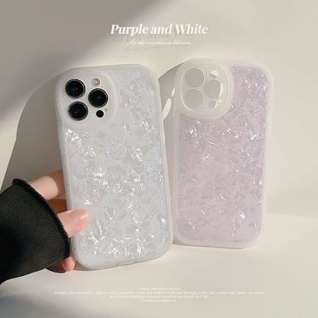 貝殻紋 iPhone14/14proカバー おしゃれかわいい iPhone13/12/11proケース ガールズに人気 使いやすい[M3267]