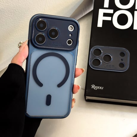 レンズカバー2つ iPhone17/17Proケース MagSafe対応 iPhone17Promax/16Pro/15Proケース 指紋防止 耐衝撃頑丈[M6109]
