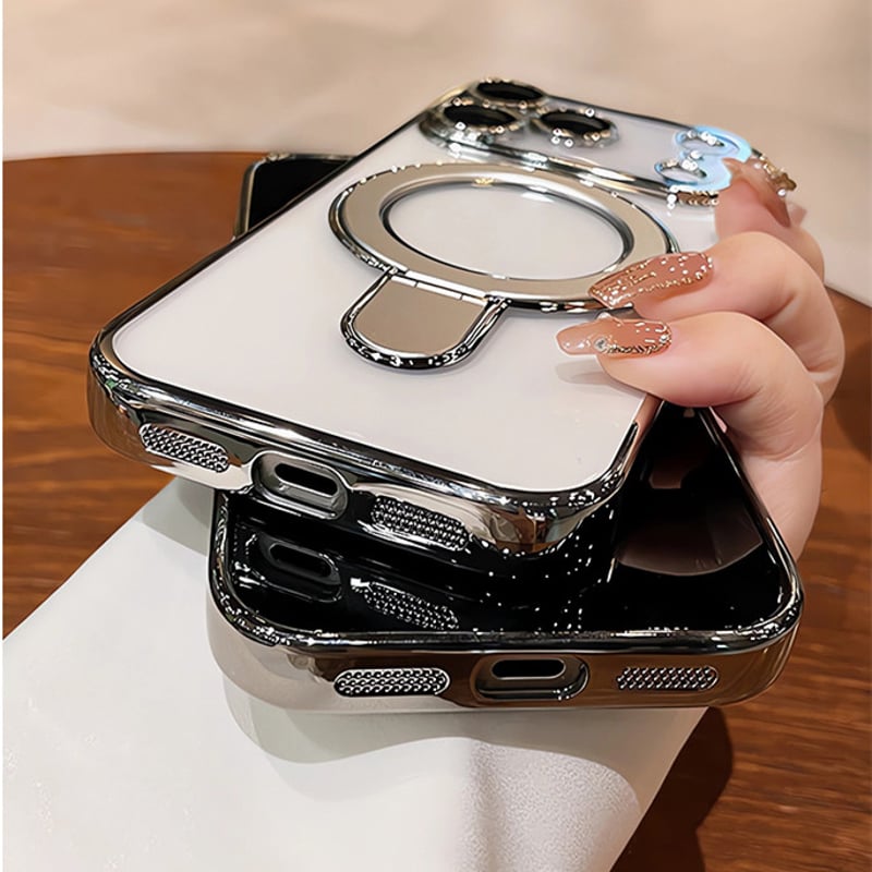 iPhone16ProMaxケース スタンド　マグネット　MagSafe リング Amazon.co.jp: iPhone 16 Pro Max ケース クリア 定点360度回転