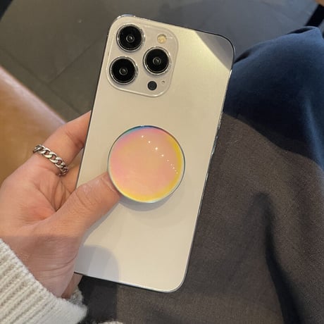 大理石調 ガラス スマホグリップスタンド  かわいいオシャレ 粘着タイプ 個性ファッション 全機種対応 ギフトにおすすめ[M2600]
