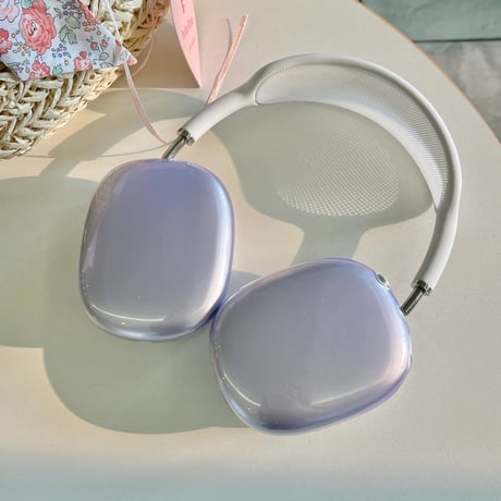 AirPodsMaxケース シンプル ツヤ感ある エアーポッズ マックス専用カバー 使いやすい お揃い ソフトケース[M4196]