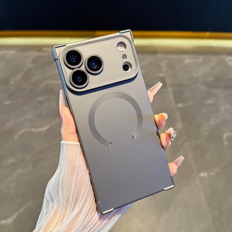 スクエア iPhone17Pro/17Promaxケース Magsafe充電 iPhone17/17Airカバー 四角耐衝撃 カッコイイ [M5659]